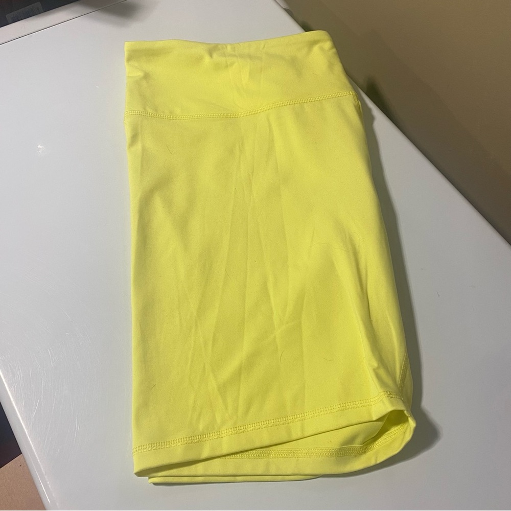 Plus size Women's Yellow Bermuda workout Shorts